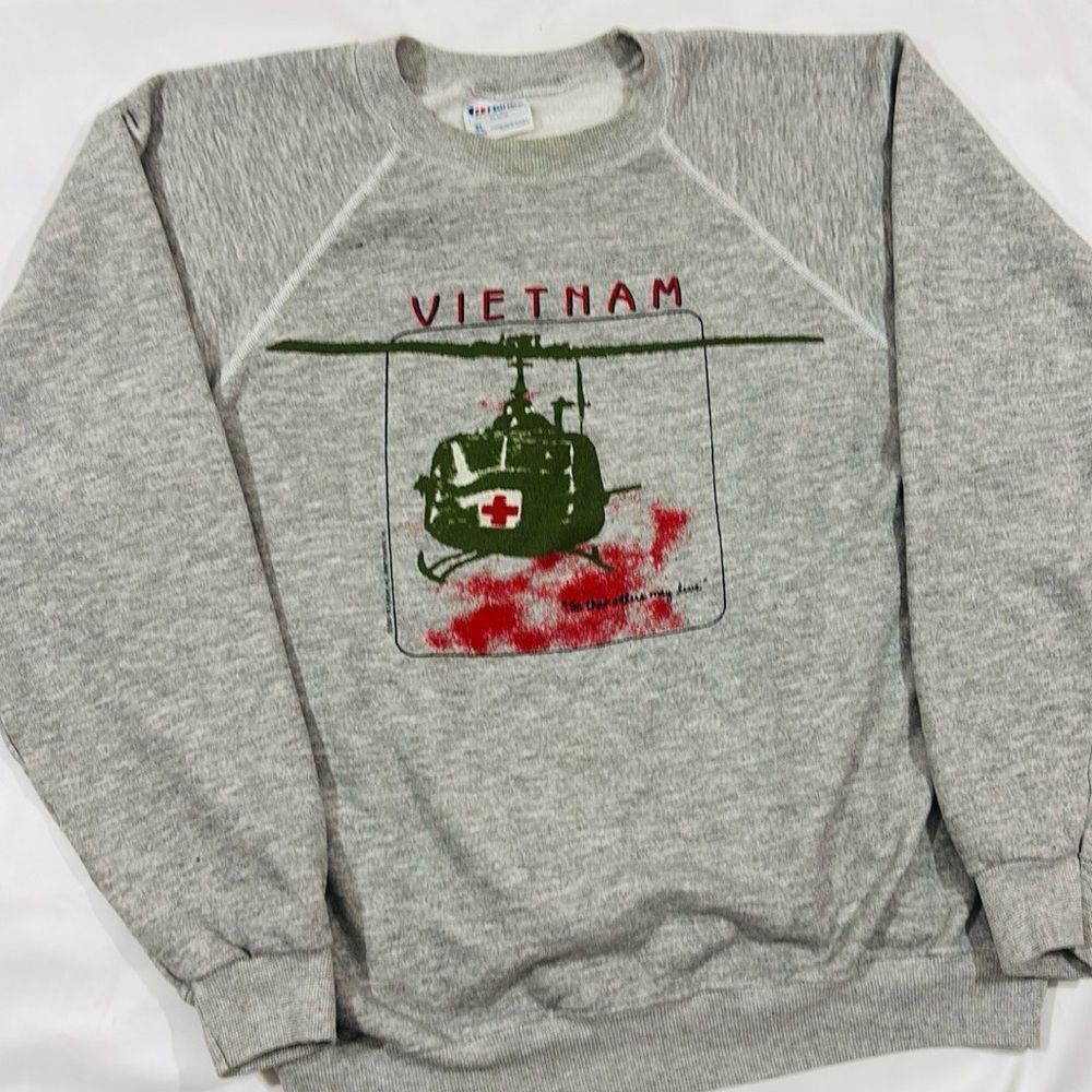 Vintage 1987 Vietnam “So That Others May Live” Crewneck Sweater